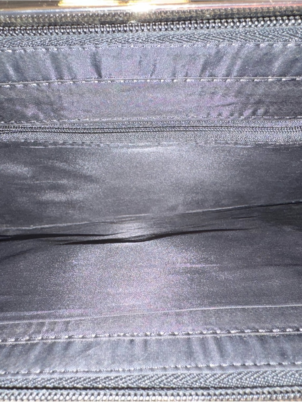 Multicolor Croc-Embossed Wristlet Clutch with Black Accents - Picture 4 of 7